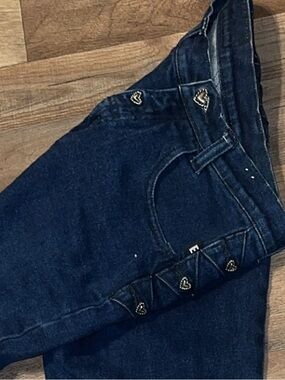 High-Rise Western Ethics jeans with Heart Stud Details